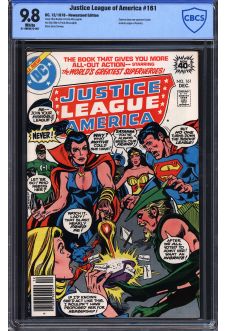 JUSTICE LEAGUE OF AMERICA #161 CBCS 9.8 WHITE PAGES front cover