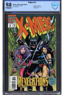 X-MEN #31 CBCS 9.8 OW/WH PAGES front cover