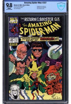 AMAZING SPIDER-MAN #337 CBCS 9.8 WHITE PAGES front cover