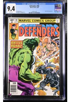 DEFENDERS #84 CGC 9.4 WHITE PAGES front cover