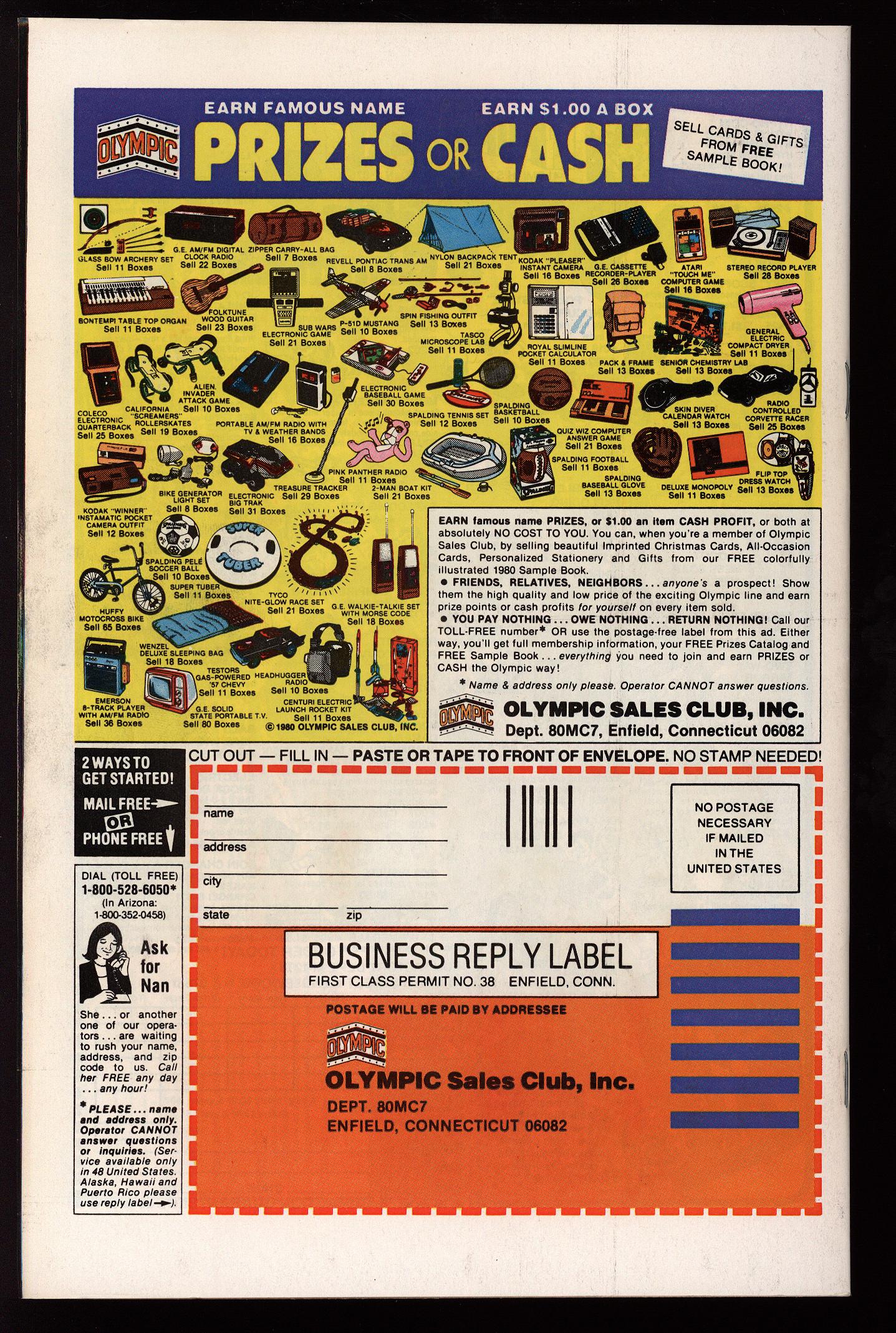 X-MEN Back Cover