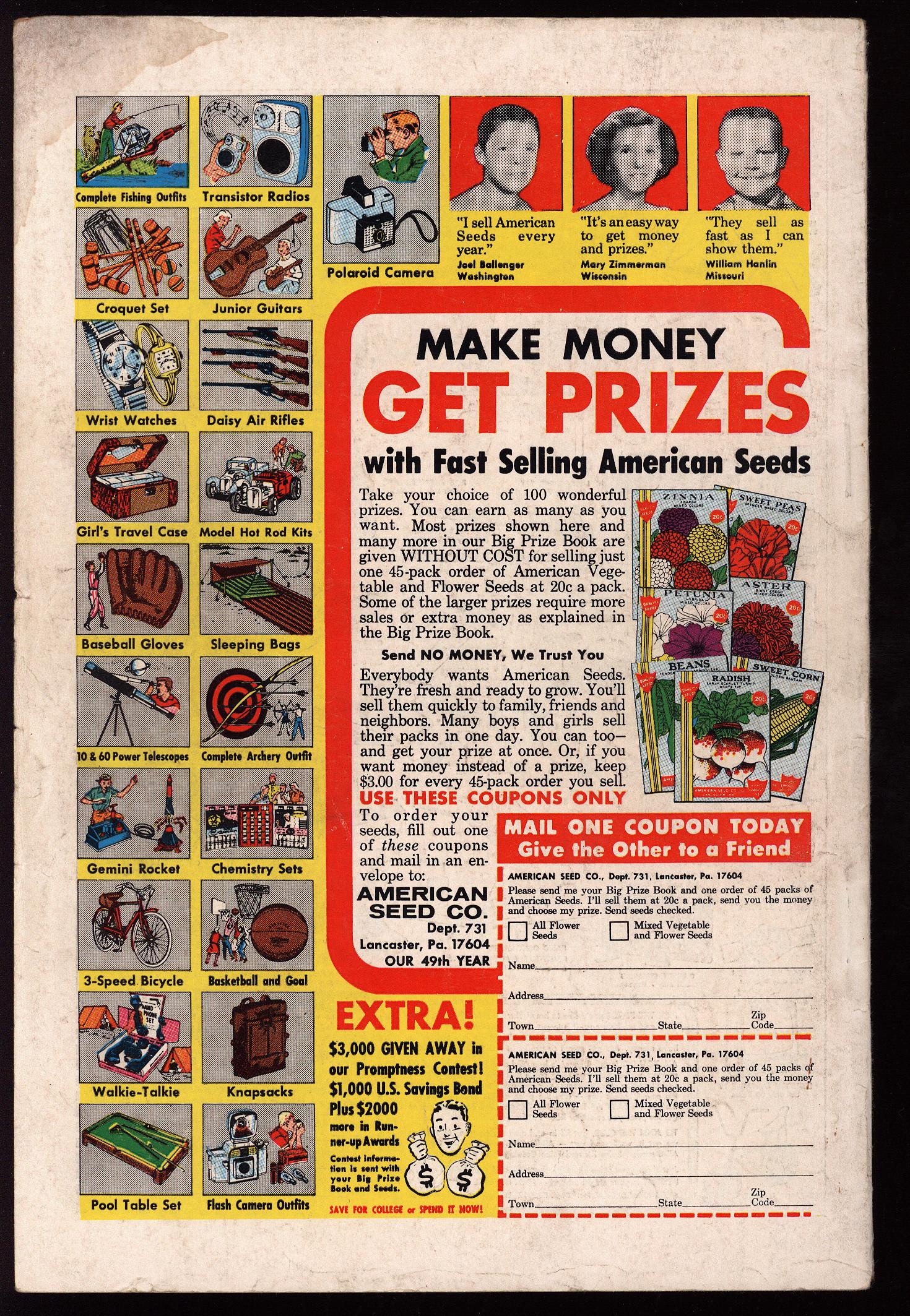 ACTION COMICS Back Cover