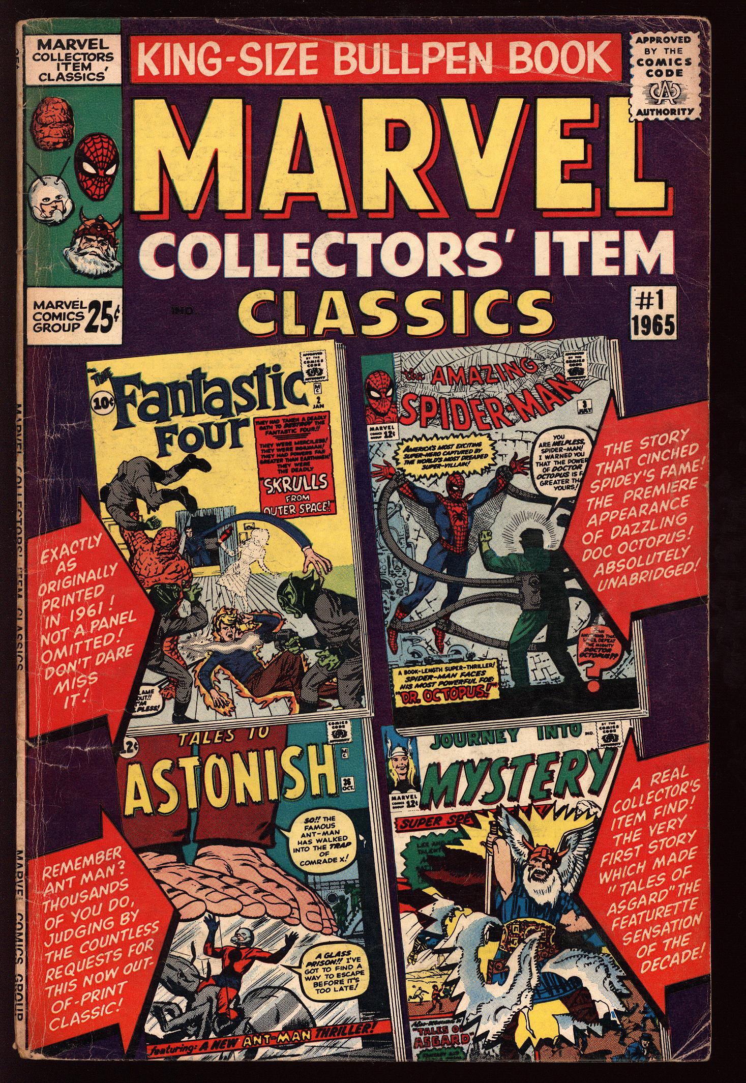 MARVEL COLLECTORS' ITEM CLASSICS Front Cover