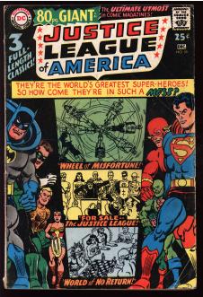 JUSTICE LEAGUE OF AMERICA #58 3.5 front cover