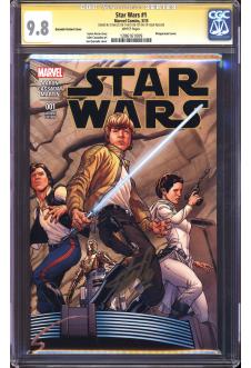 STAR WARS #1 CGC 9.8 WHITE PAGES QUESADA front cover