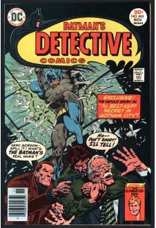 DETECTIVE COMICS #465 8.5 front cover