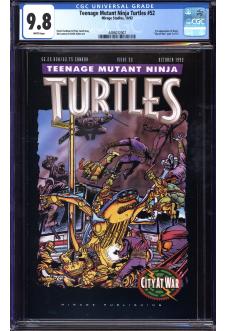 TEENAGE MUTANT NINJA TURTLES #52 CGC 9.8 WHITE PAGES front cover