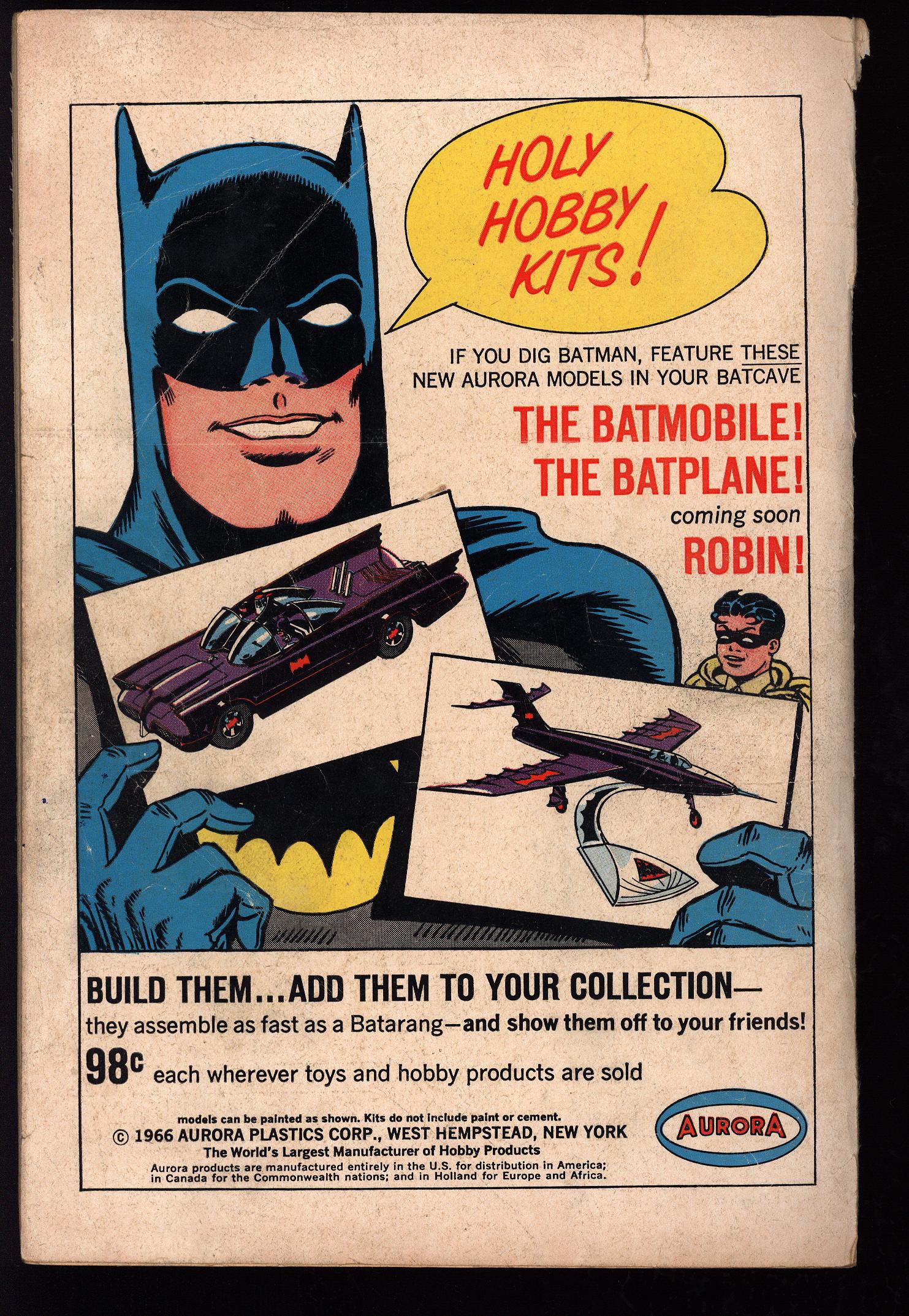 BATMAN Back Cover