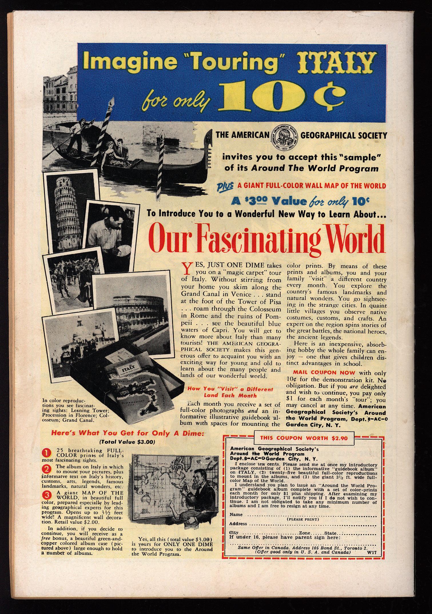 ARCHIE'S GIRLS BETTY AND VERONICA Back Cover