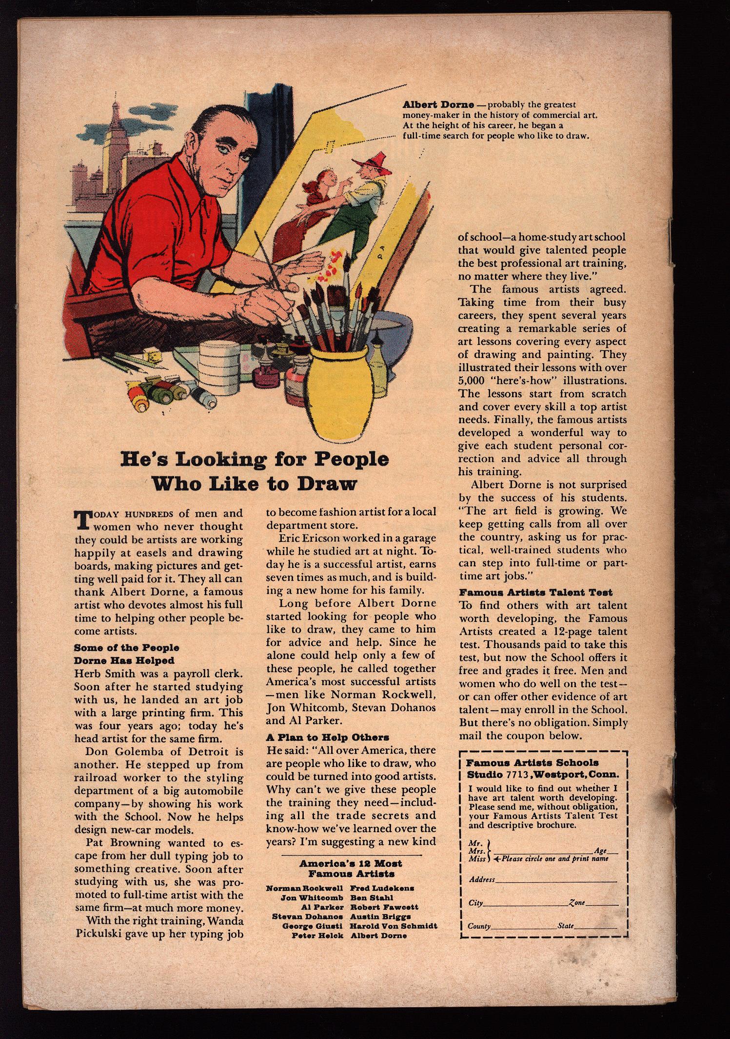 STRANGE TALES Back Cover