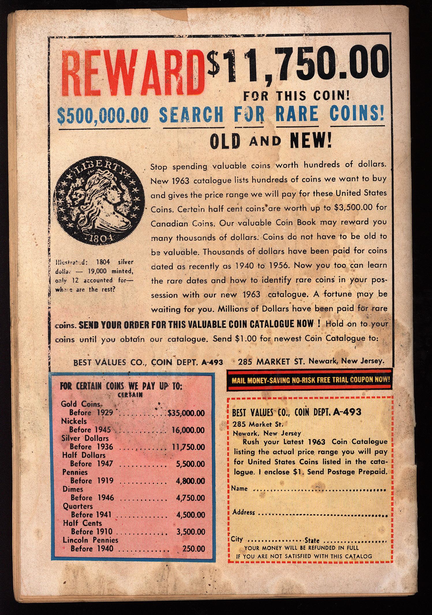 SUPERMAN Back Cover