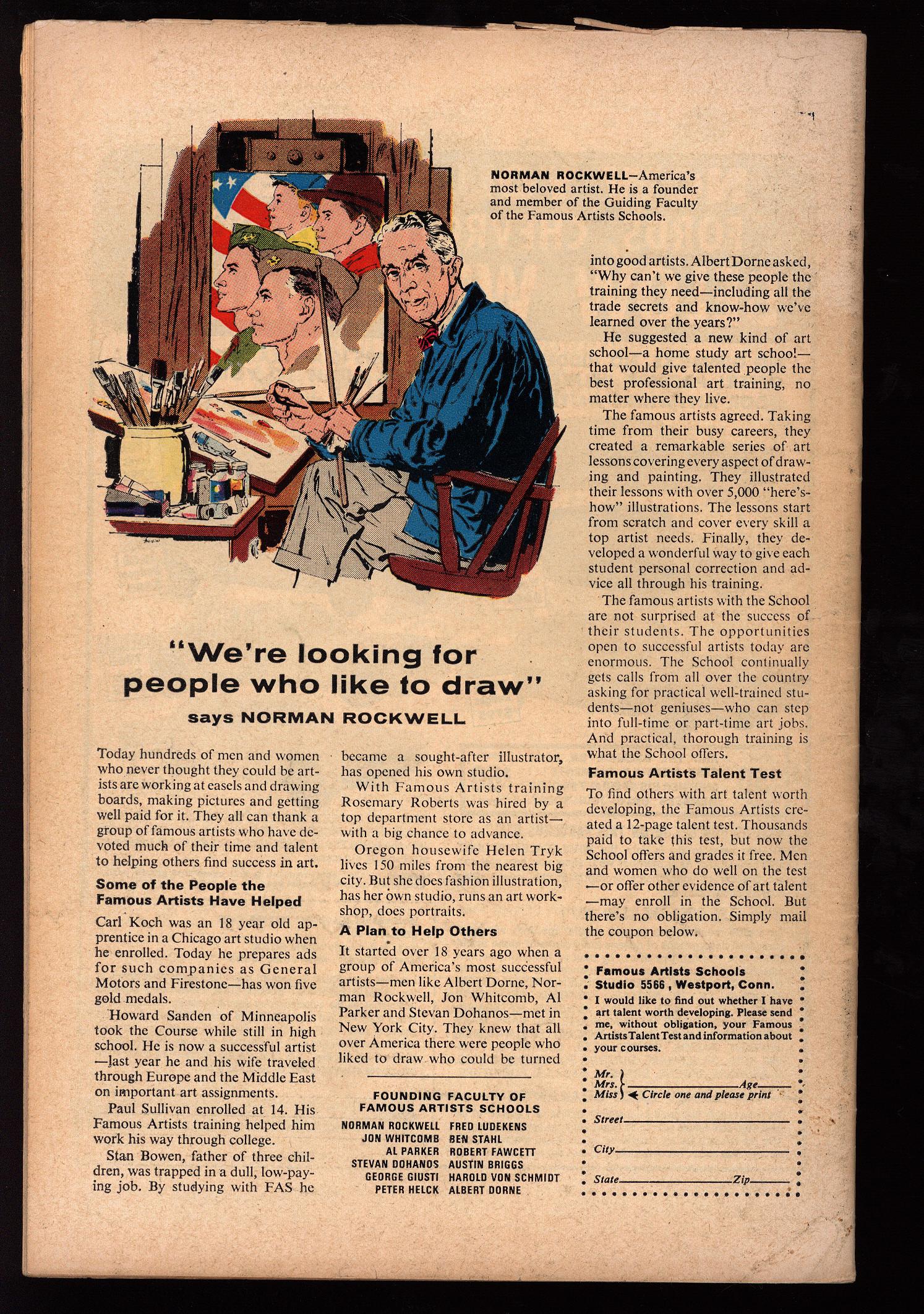 SGT. FURY AND HIS HOWLING COMMANDOS Back Cover