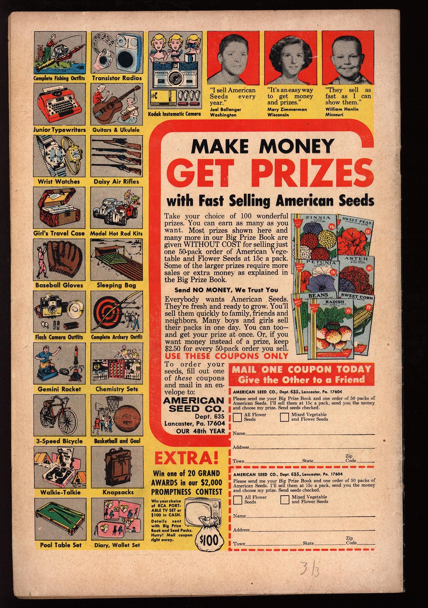 ACTION COMICS Back Cover