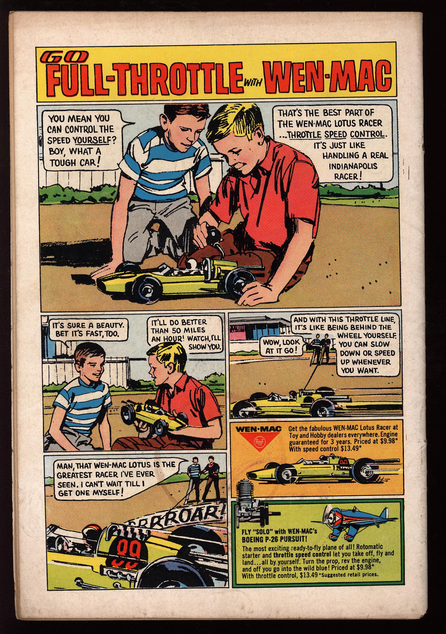 ACTION COMICS Back Cover