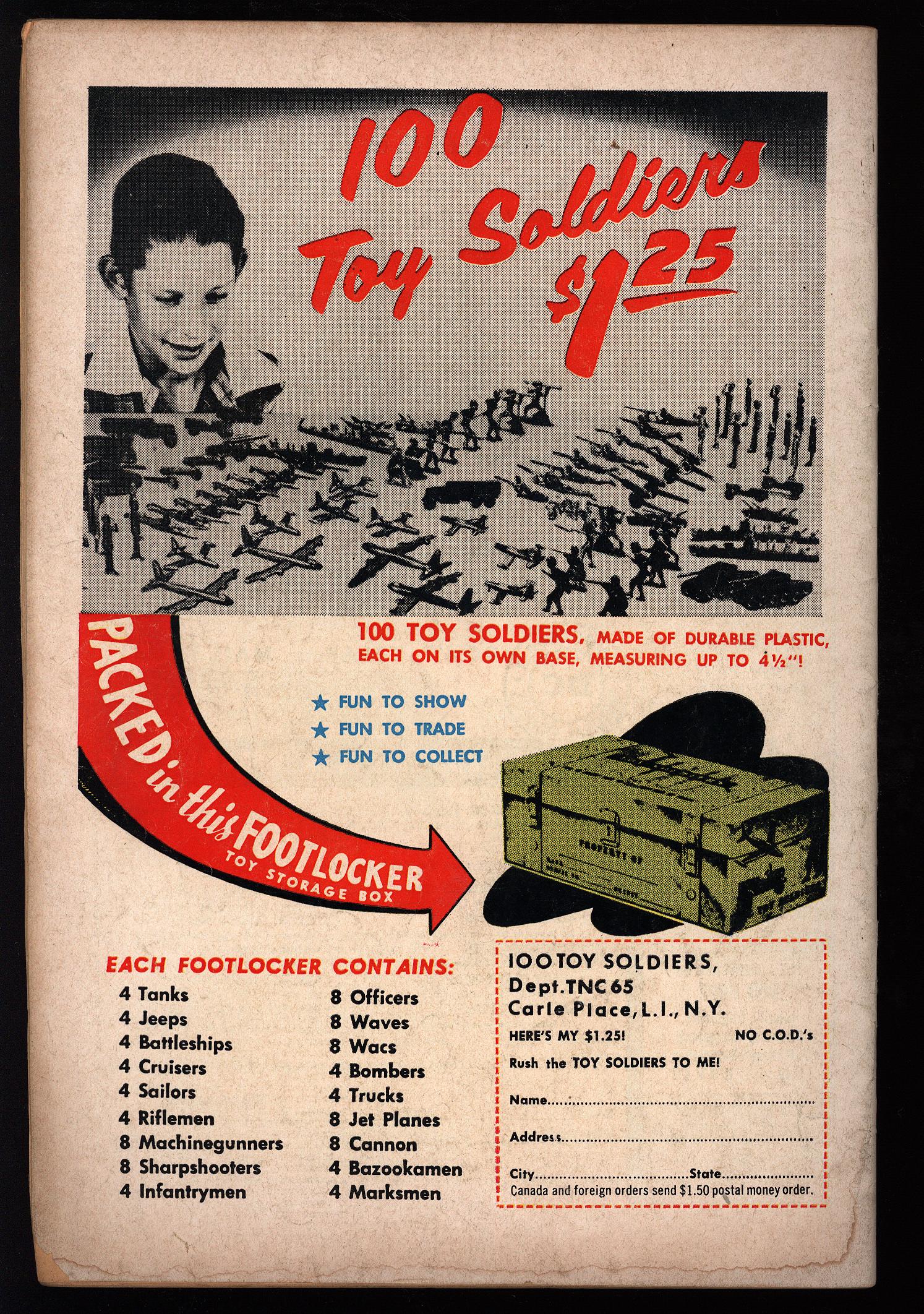ADVENTURE COMICS Back Cover
