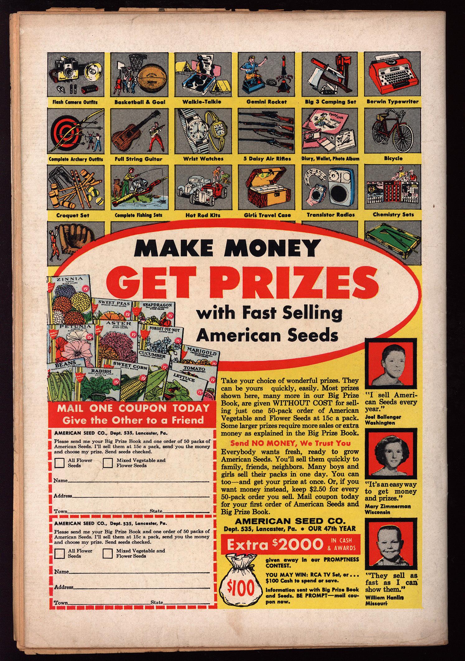 ACTION COMICS Back Cover