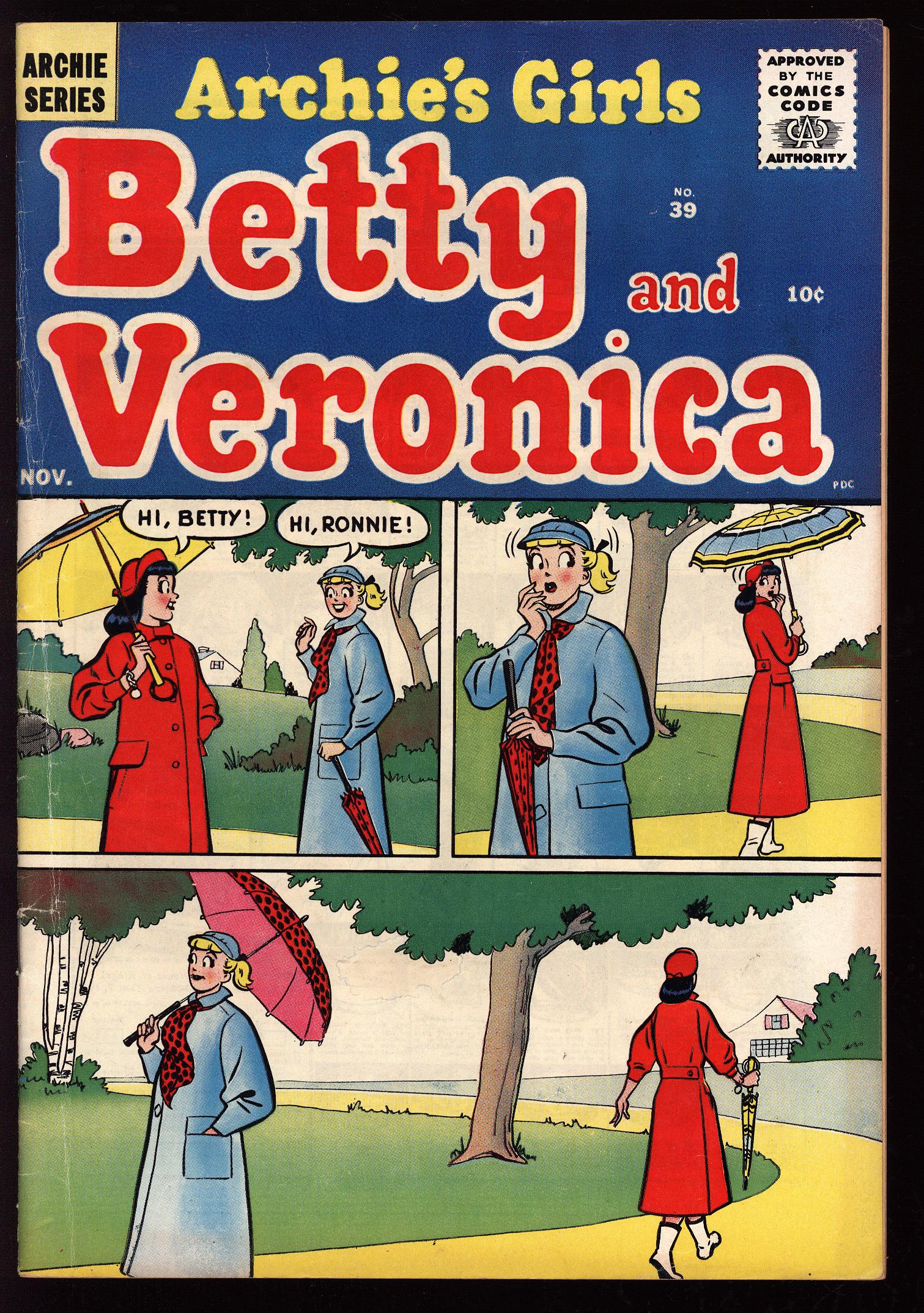 ARCHIE'S GIRLS BETTY AND VERONICA Front Cover