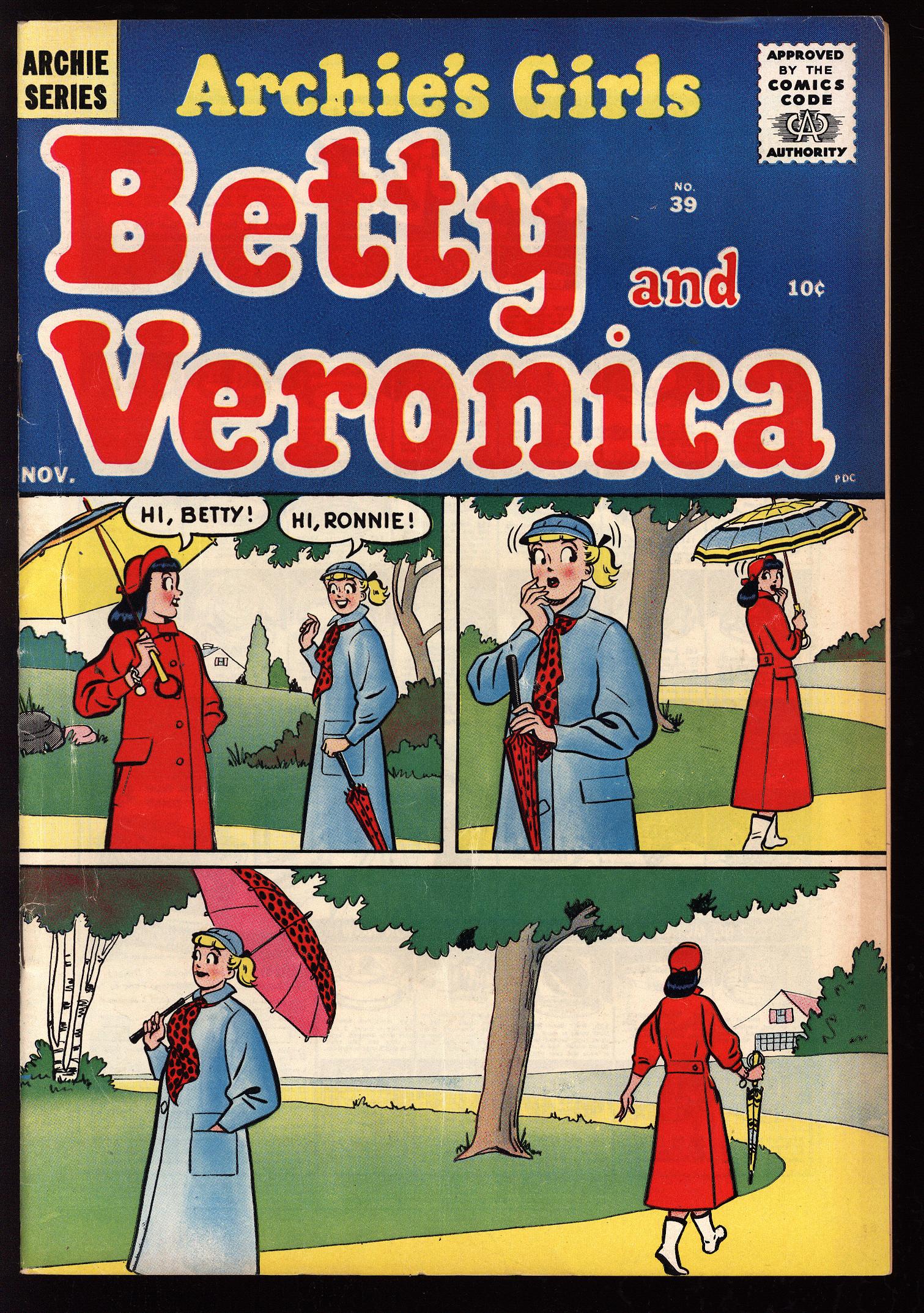 ARCHIE'S GIRLS BETTY AND VERONICA Front Cover