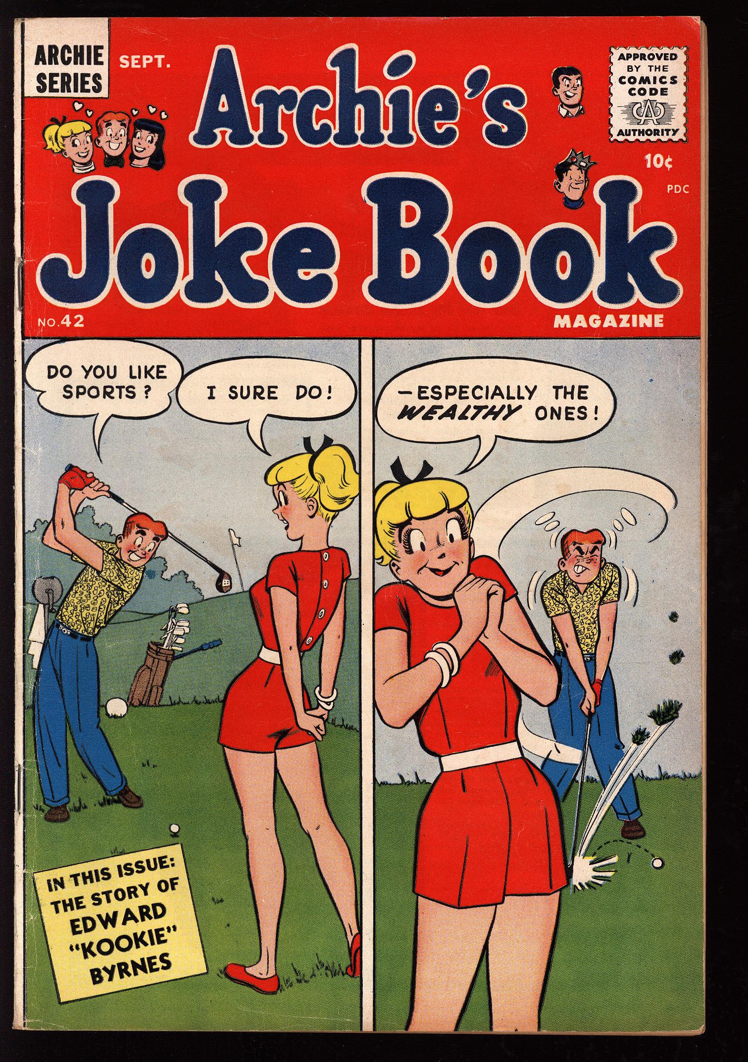 ARCHIE'S JOKE BOOK Front Cover