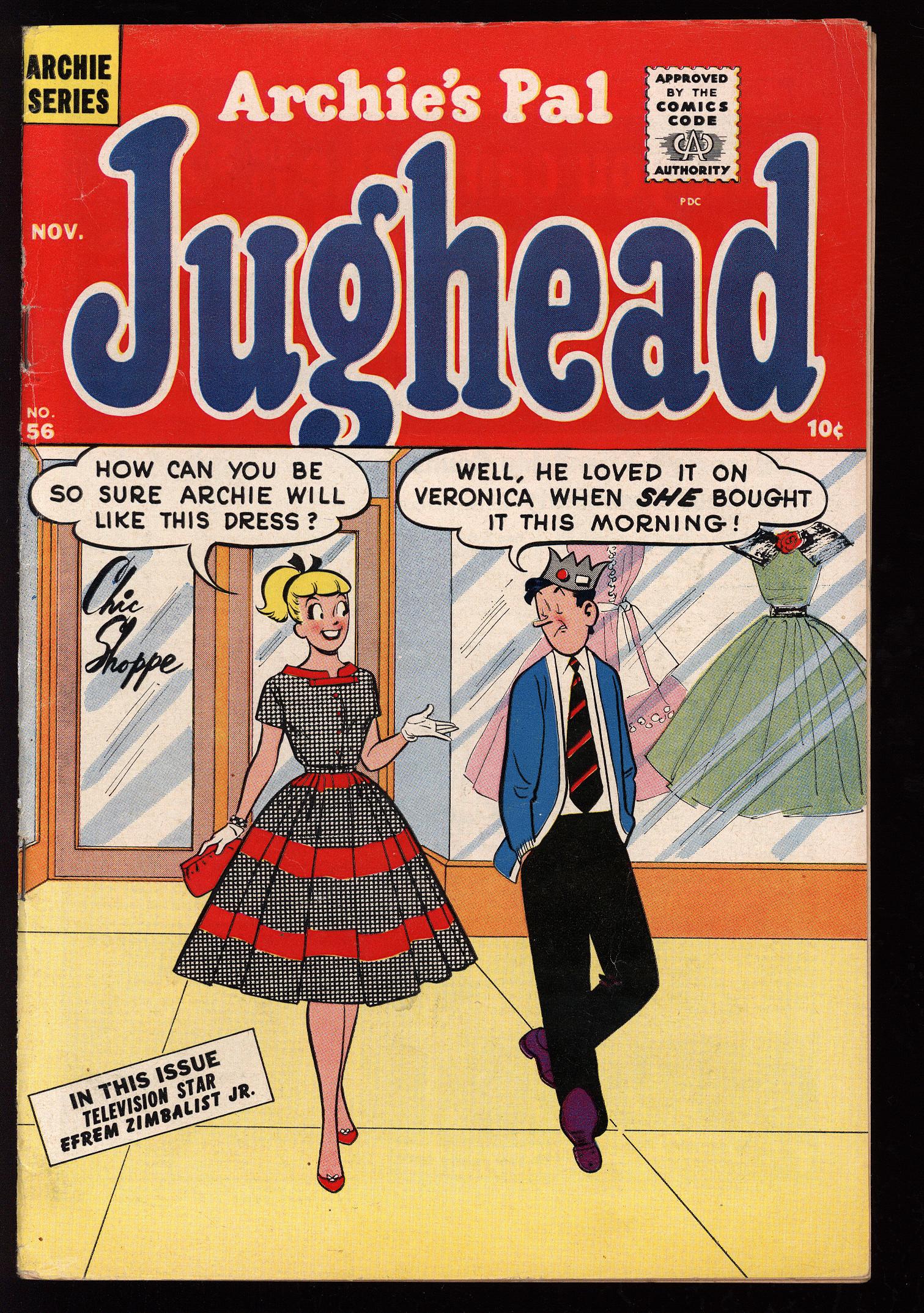 ARCHIE'S PAL JUGHEAD Front Cover