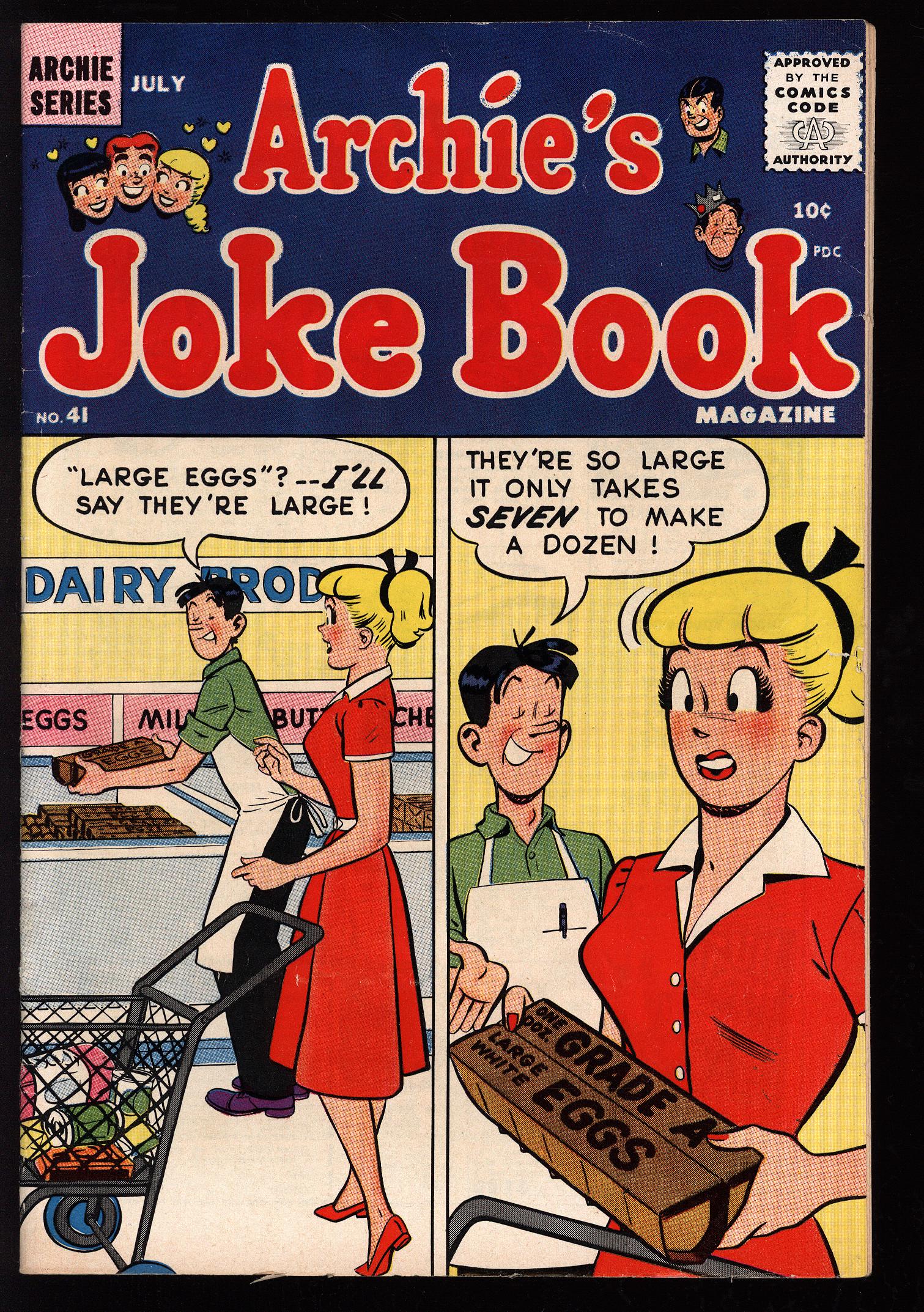 ARCHIE'S JOKE BOOK Front Cover