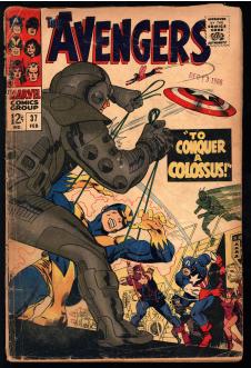 AVENGERS #37 1.8 front cover