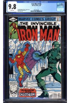 IRON MAN #136 CGC 9.8 WHITE PAGES front cover