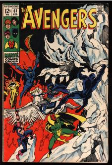 AVENGERS #61 4.0 front cover