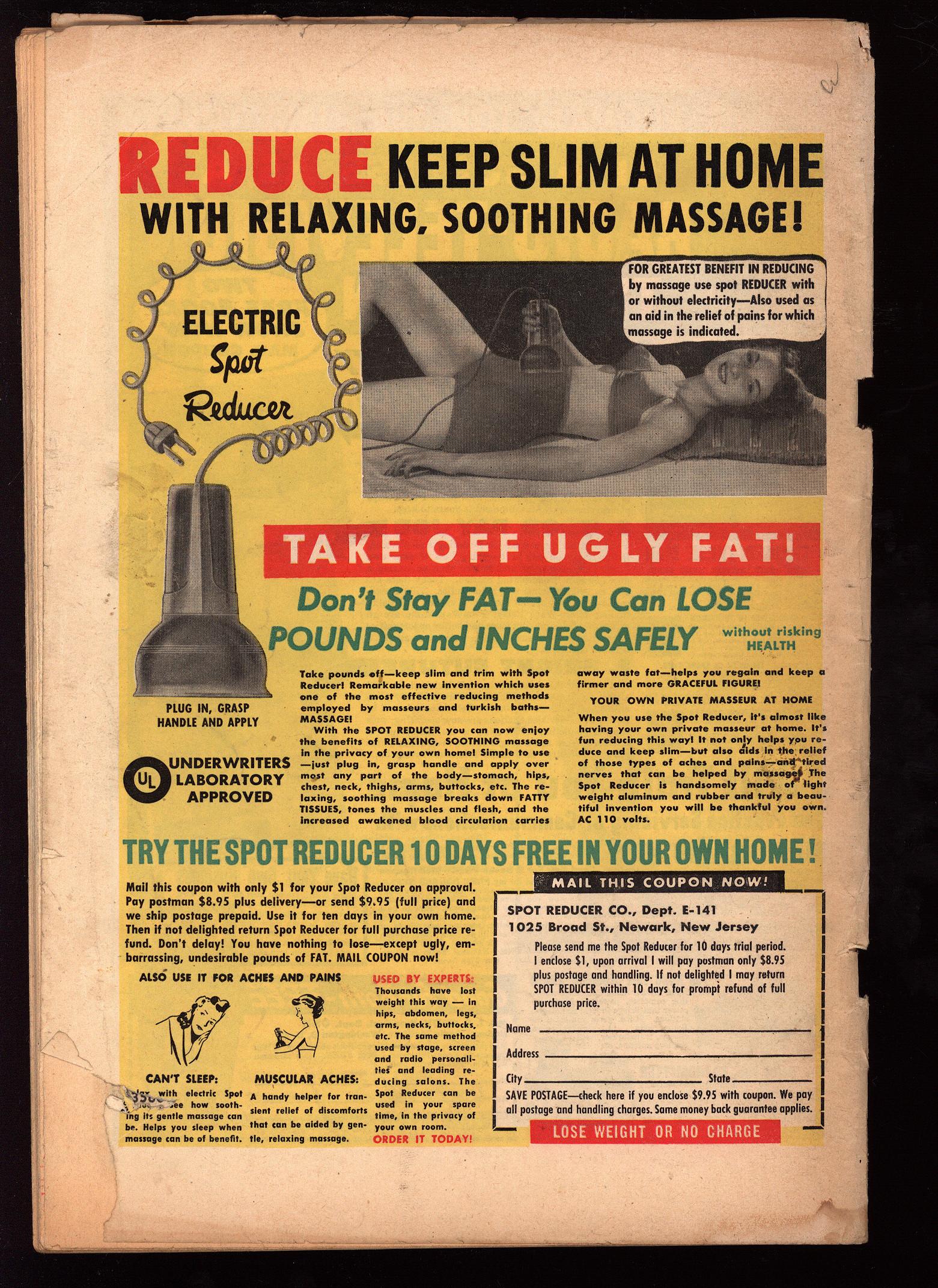 JUMBO COMICS Back Cover