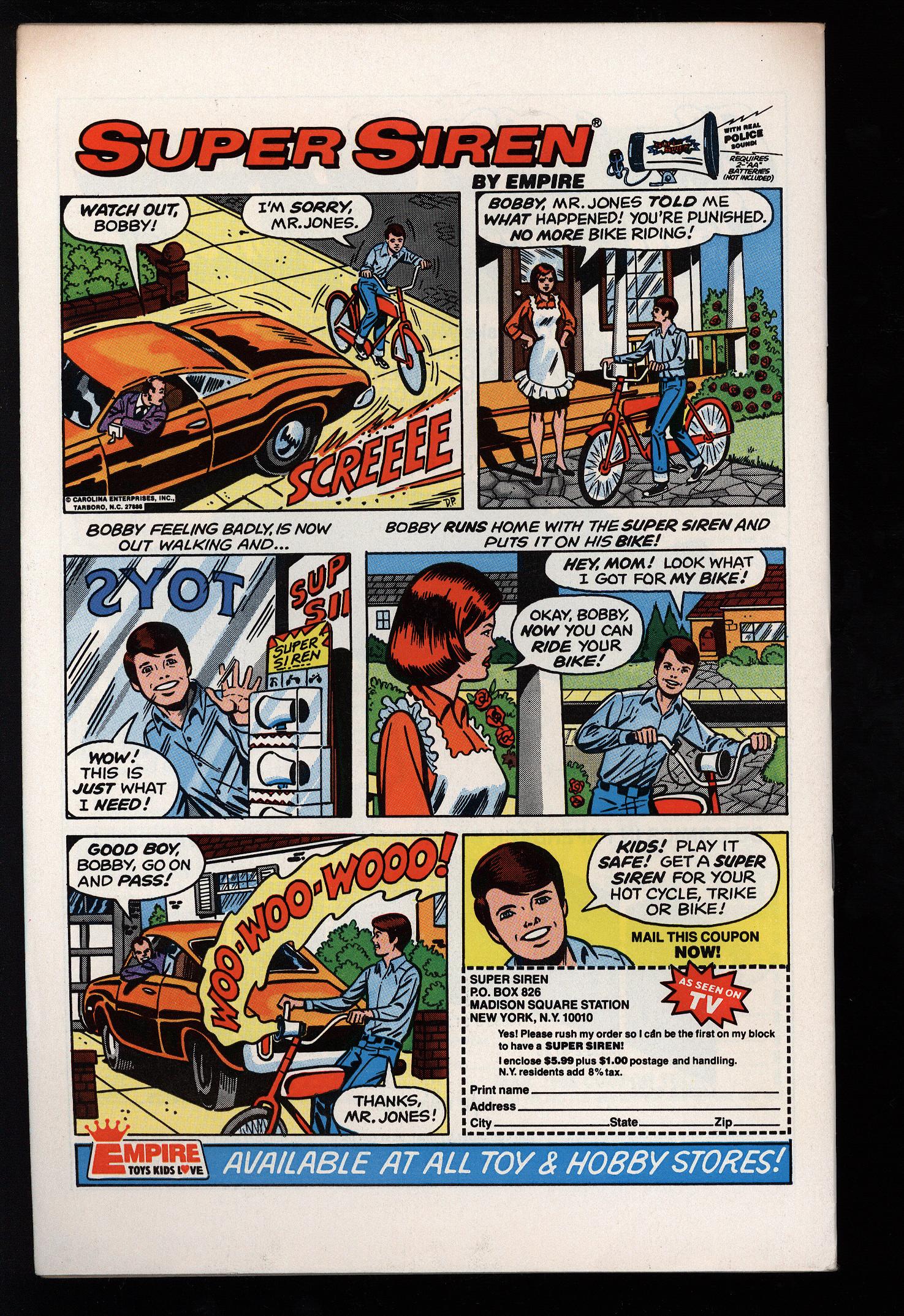 DETECTIVE COMICS Back Cover