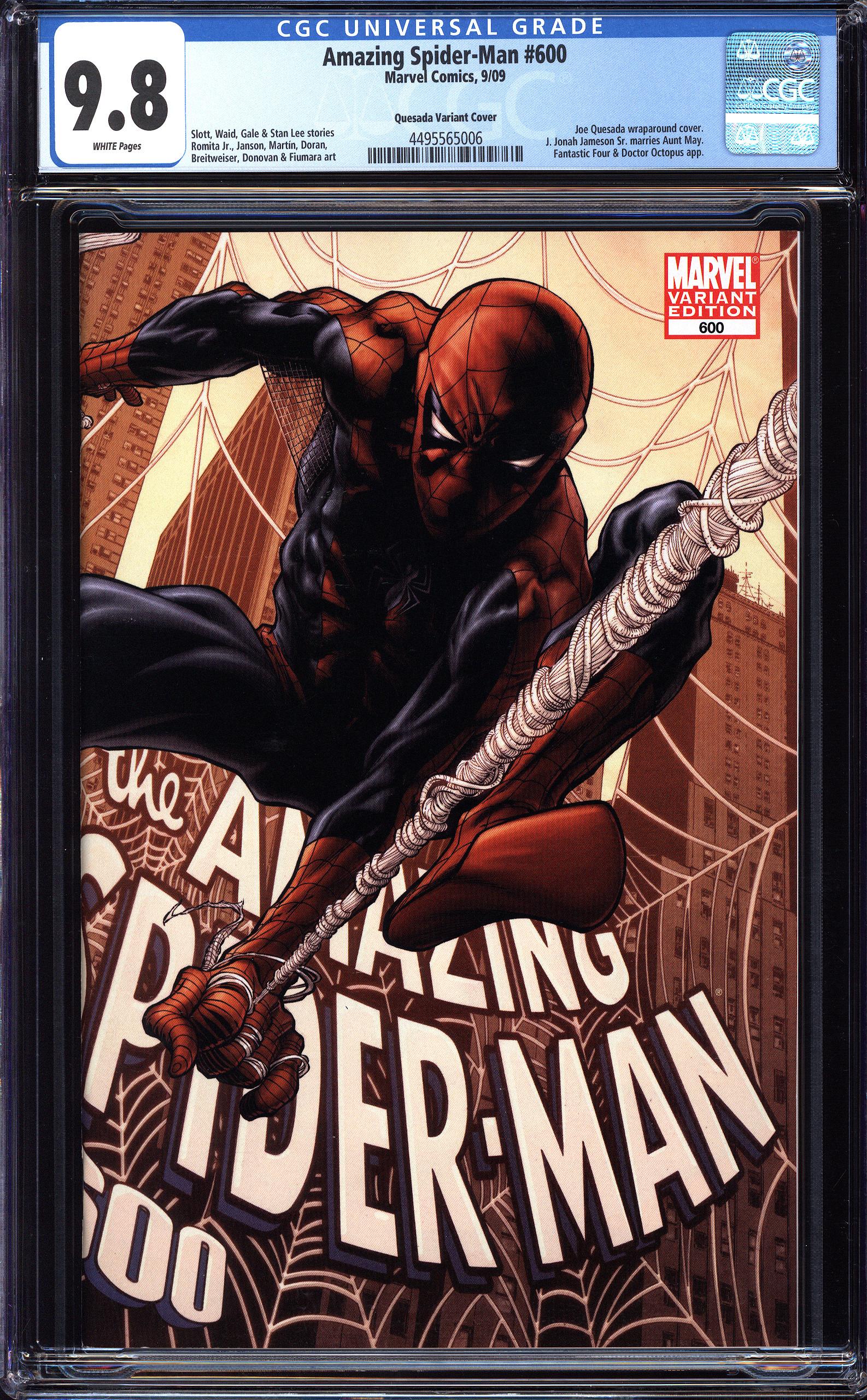 AMAZING SPIDER-MAN #600 CGC 9.8 WHITE PAGES | Reece's Rare Comics