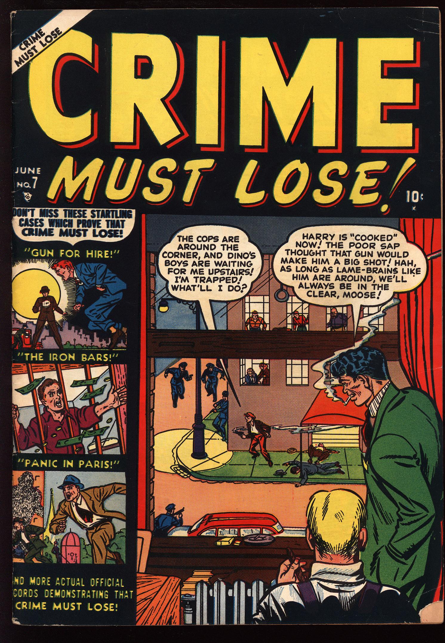CRIME MUST LOSE Front Cover