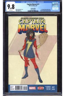 CAPTAIN MARVEL #17 CGC 9.8 WHITE PAGES front cover