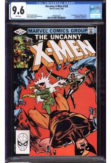 X-MEN #158 CGC 9.6 WHITE PAGES front cover
