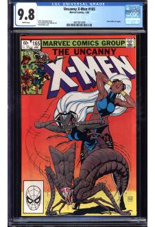 X-MEN #165 CGC 9.8 WHITE PAGES front cover