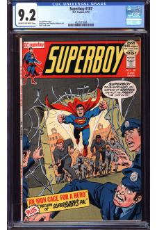 SUPERBOY #187 CGC 9.2 CR/OW PAGES front cover