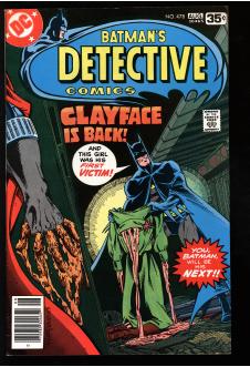 DETECTIVE COMICS #478 6.5 front cover
