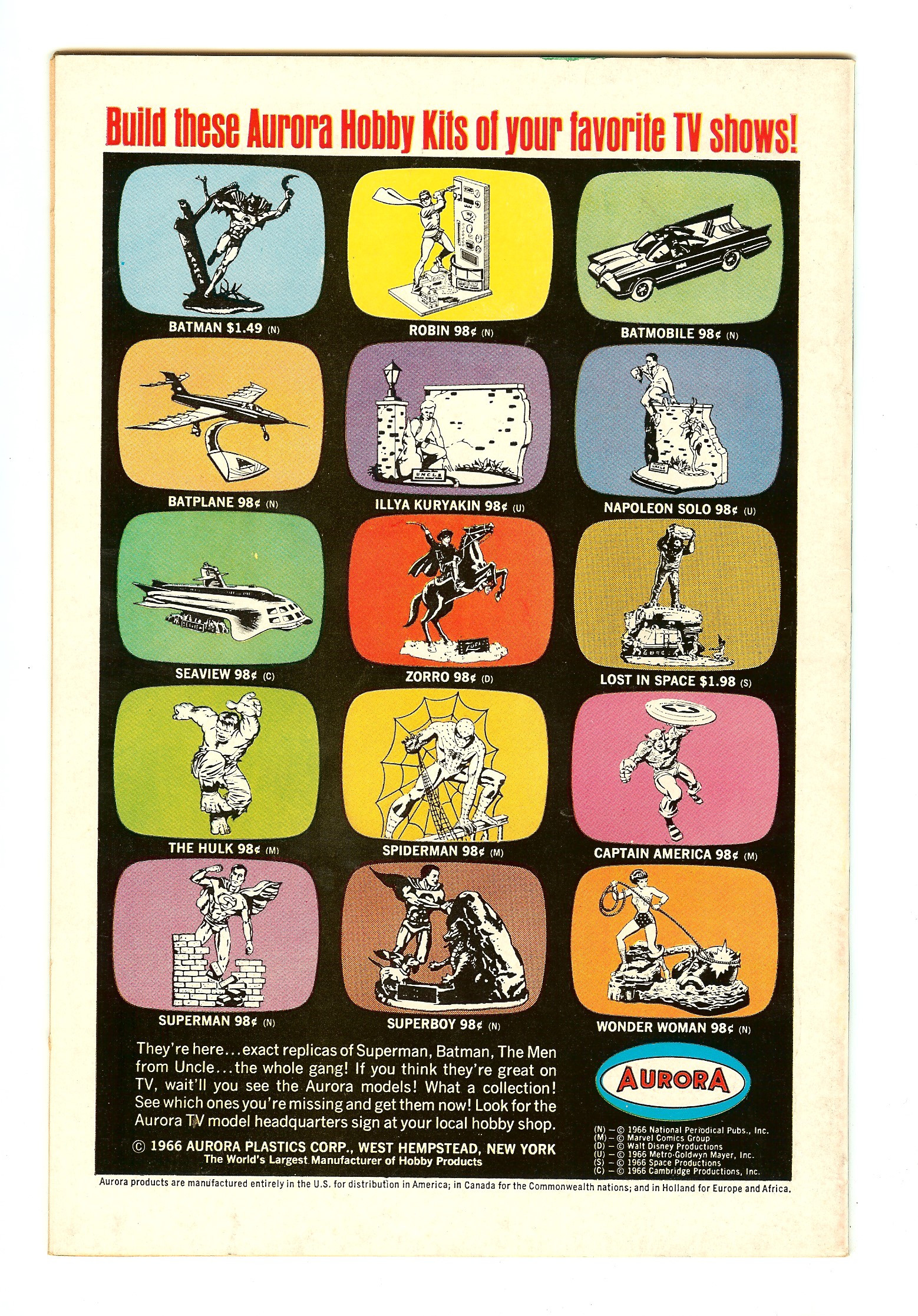 WORLD'S FINEST COMICS Back Cover