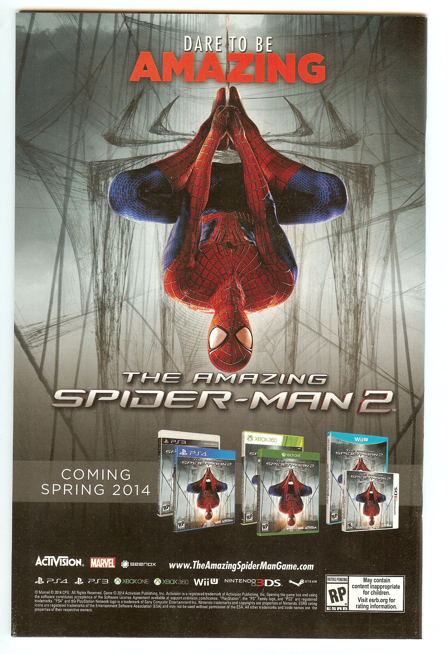 SUPERIOR SPIDER-MAN Back Cover