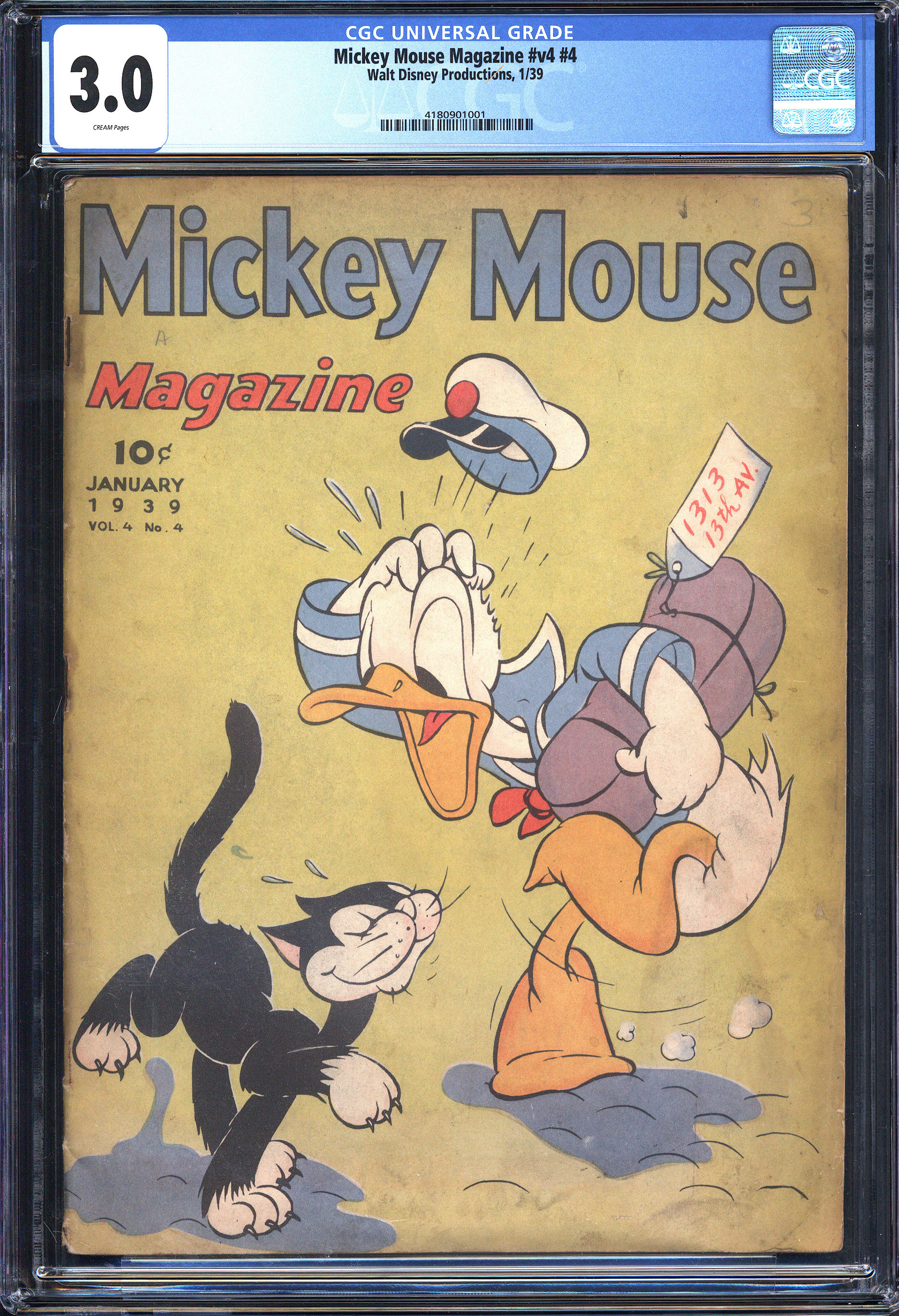 MICKEY MOUSE MAGAZINE #V4 #4 CGC 3.0 CREAM PAGES | Reece's Rare Comics
