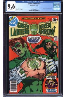 GREEN LANTERN #110 CGC 9.6 WHITE PAGES front cover