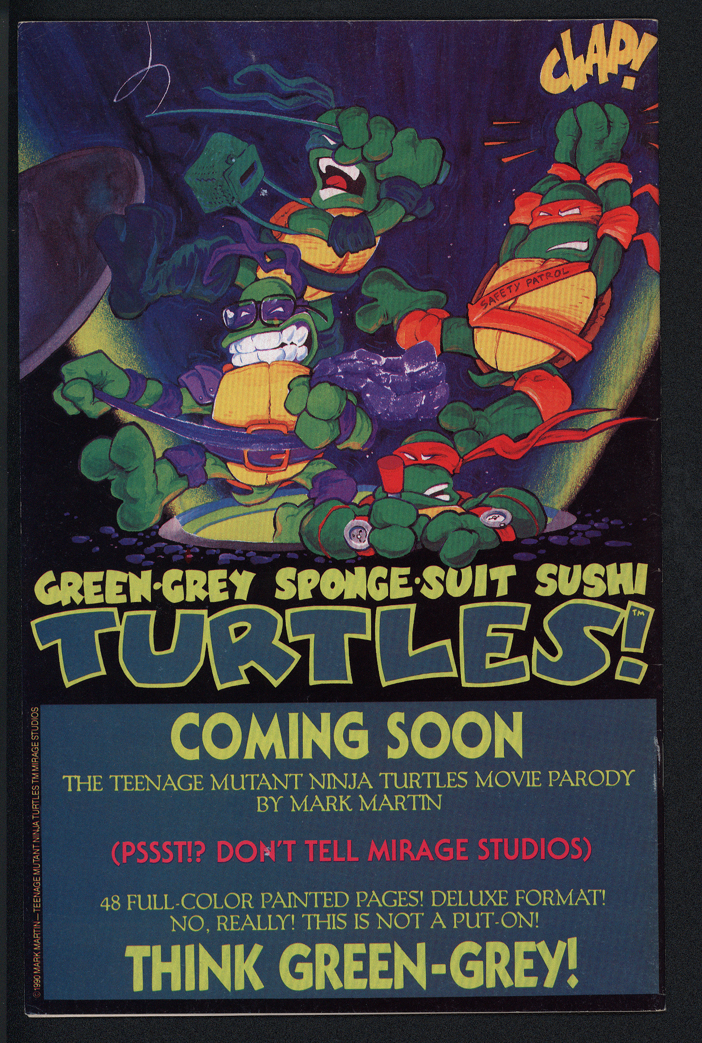 TEENAGE MUTANT NINJA TURTLES Back Cover