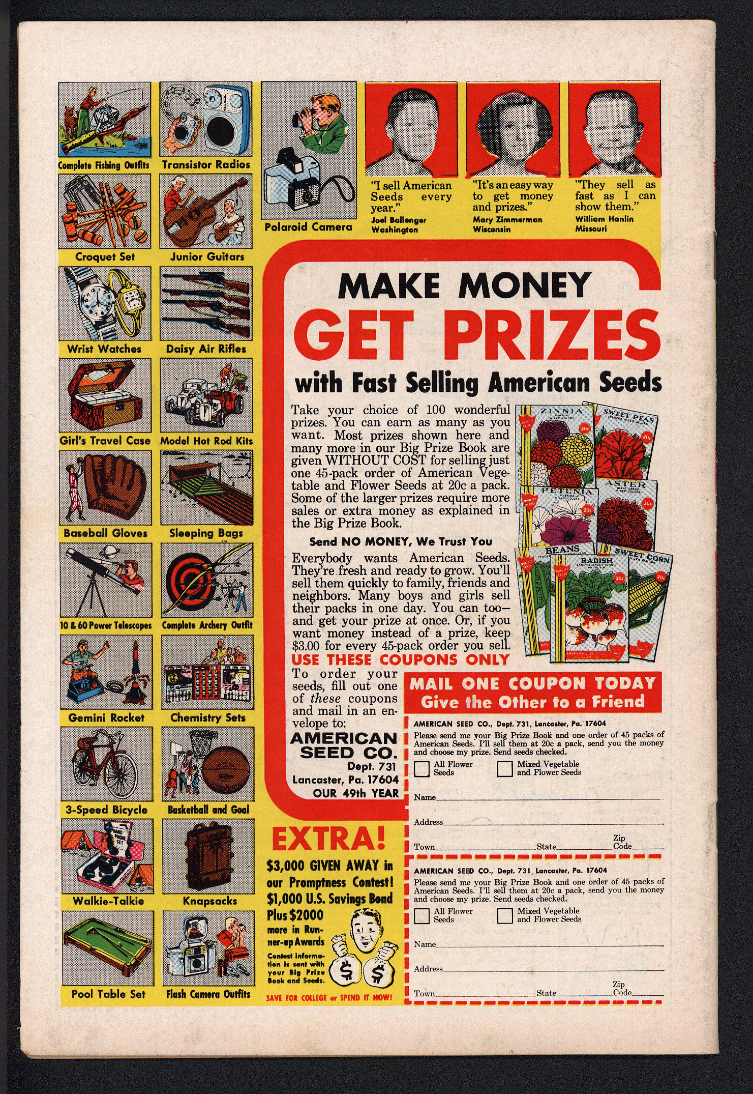 ADVENTURE COMICS Back Cover