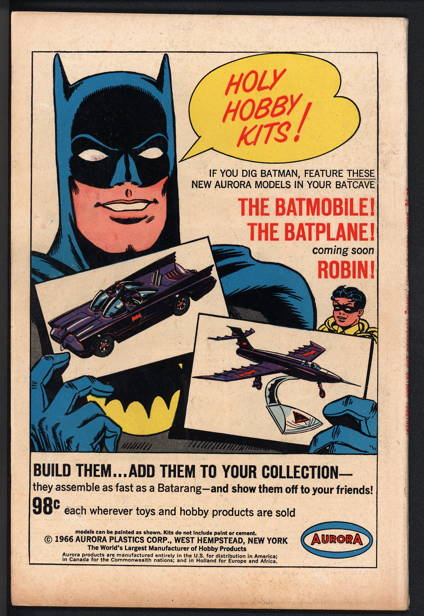 WORLD'S FINEST COMICS Back Cover