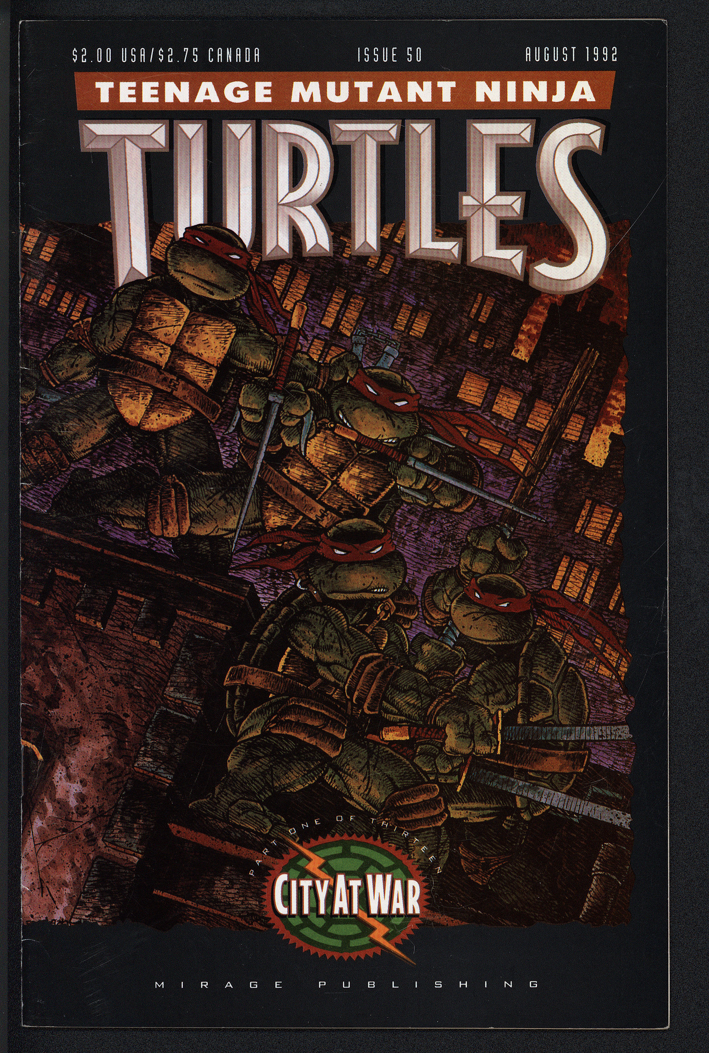 TEENAGE MUTANT NINJA TURTLES Front Cover