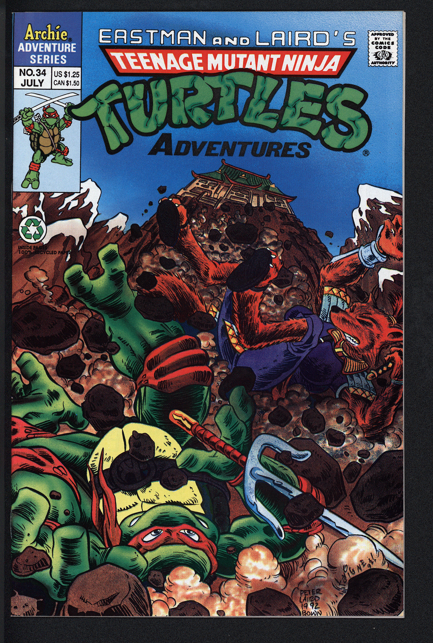 TEENAGE MUTANT NINJA TURTLES ADVENTURES #34 8.0 | Reece's Rare Comics