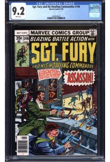 SGT. FURY AND HIS HOWLING COMMANDOS #146 CGC 9.2 WHITE PAGES front cover