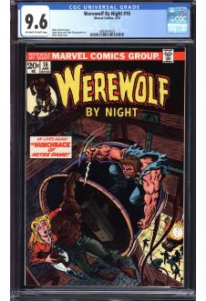 WEREWOLF BY NIGHT #16 CGC 9.6 OW/WH PAGES front cover