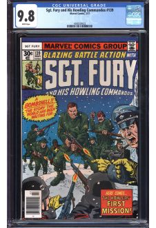 SGT. FURY AND HIS HOWLING COMMANDOS #139 CGC 9.8 WHITE PAGES front cover