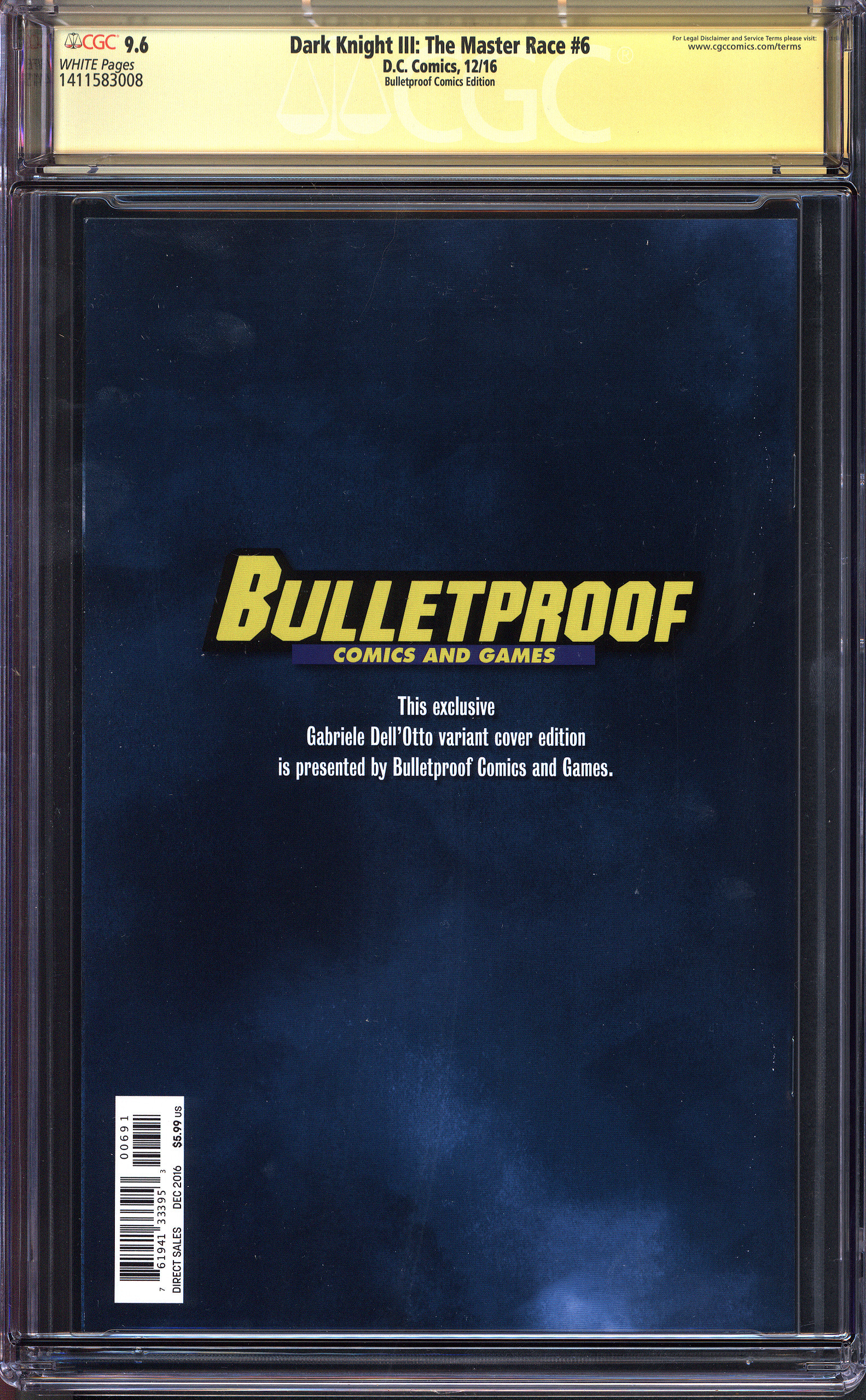 DARK KNIGHT III: THE MASTER RACE Back Cover